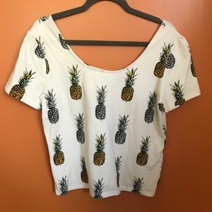 Forever 21 Pineapple Crop Top